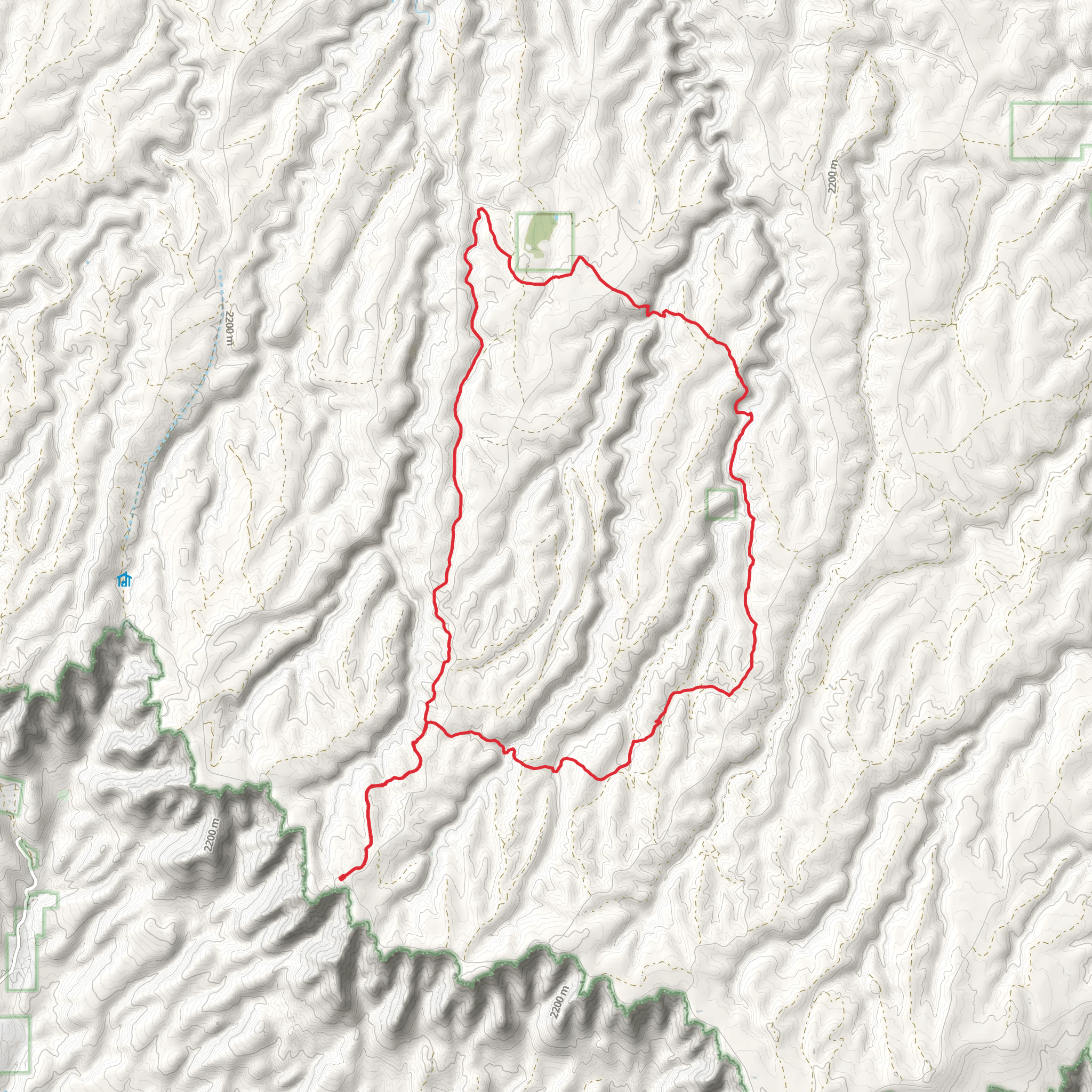 Cabin Loop - Houston Brothers and U Bar Trail mobile static map