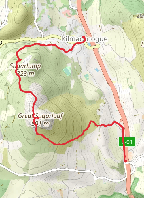 Ó Chualann - radharc an Ghleanna go Cill Mocheanóg  mobile static map