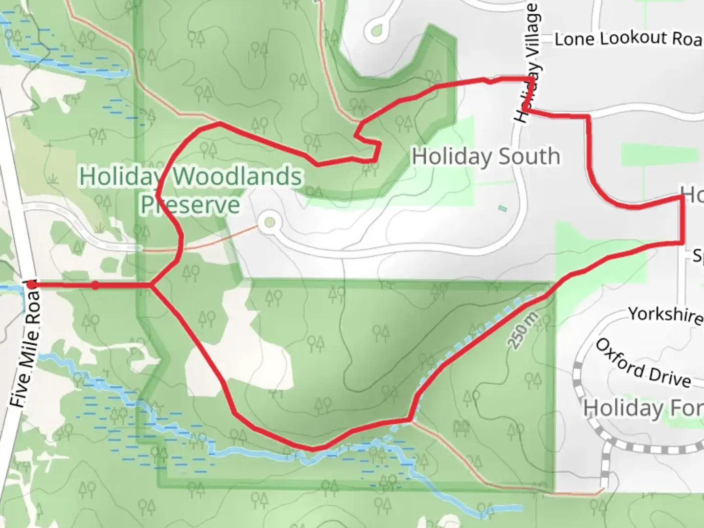 An image depicting the trail Yoga in the Vines Traverse City Loop and its surrounding area.