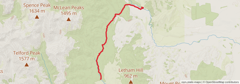 Te Araroa South Island stage 74 Map