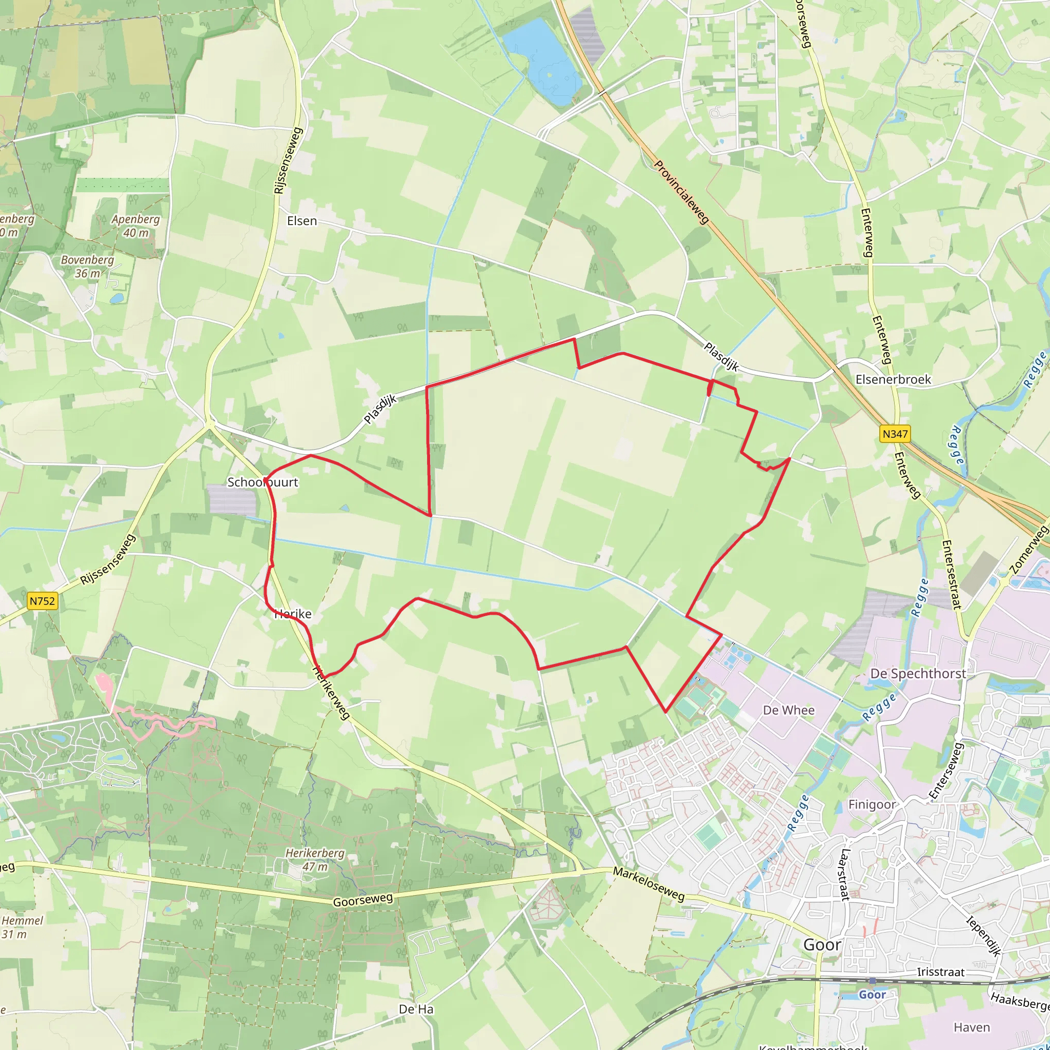 Oost Elsen Loop mobile static map