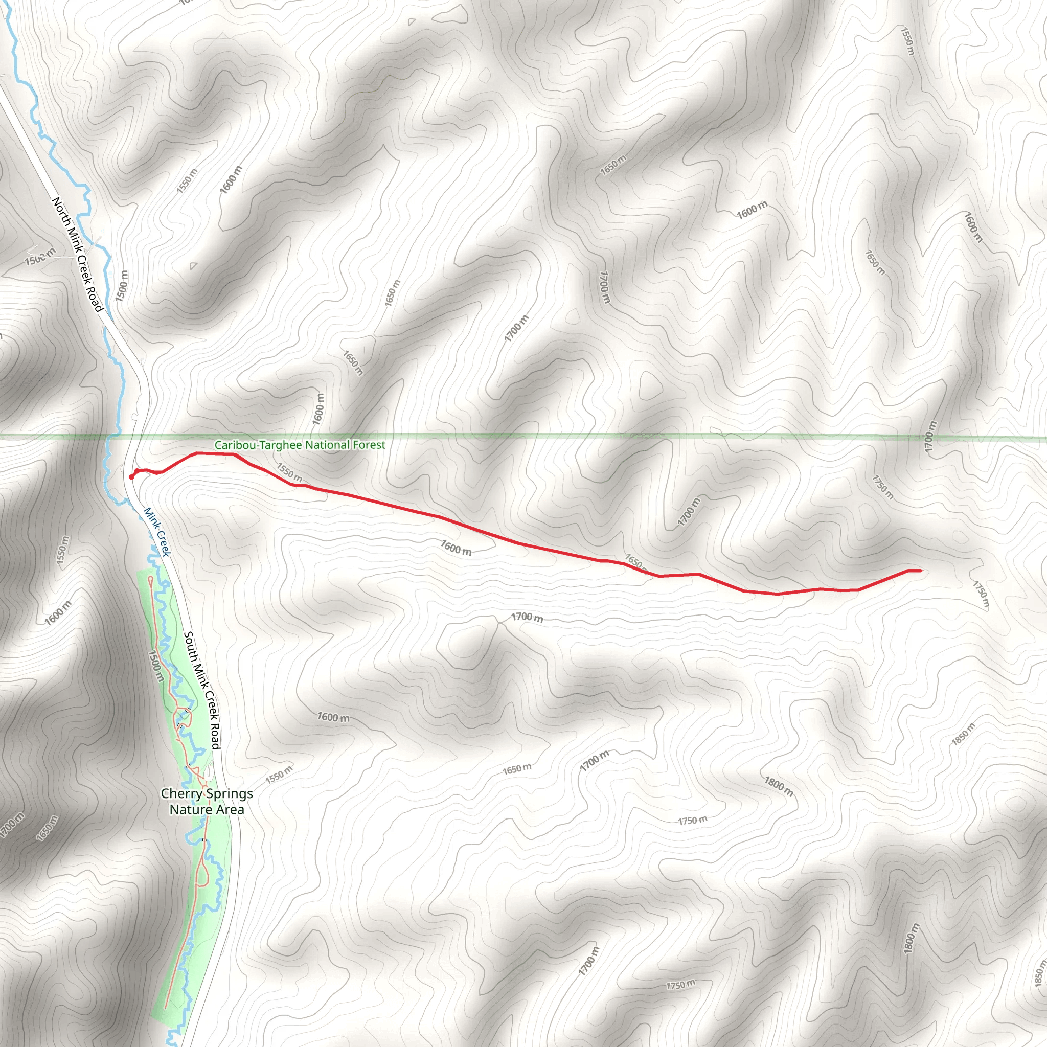 Kinney Creek Trail mobile static map