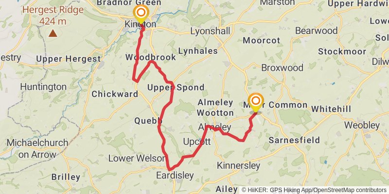 Black and White Village Trail stage 2 Map