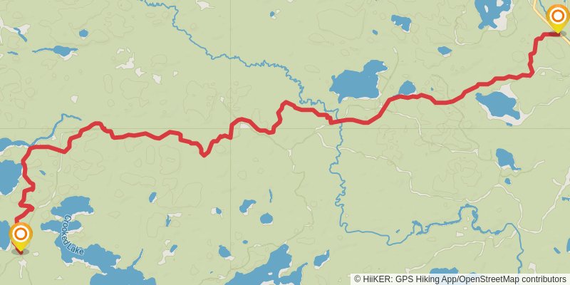North Country Trail - Michigan Northwest stage 16 Map