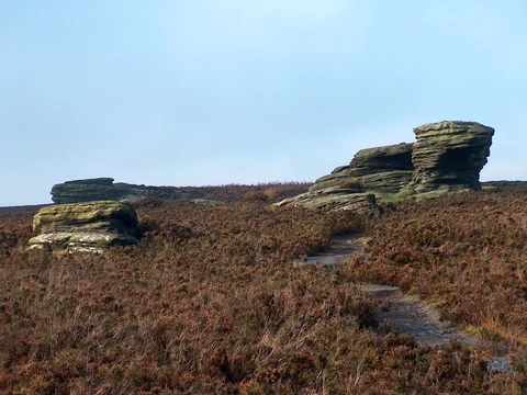 An image depicting the trail Ringinglow Loop and its surrounding area.