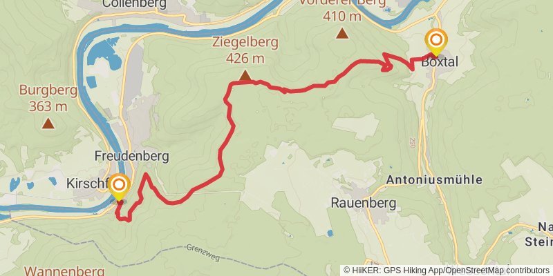 Panoramawanderweg Taubertal stage 8 Map