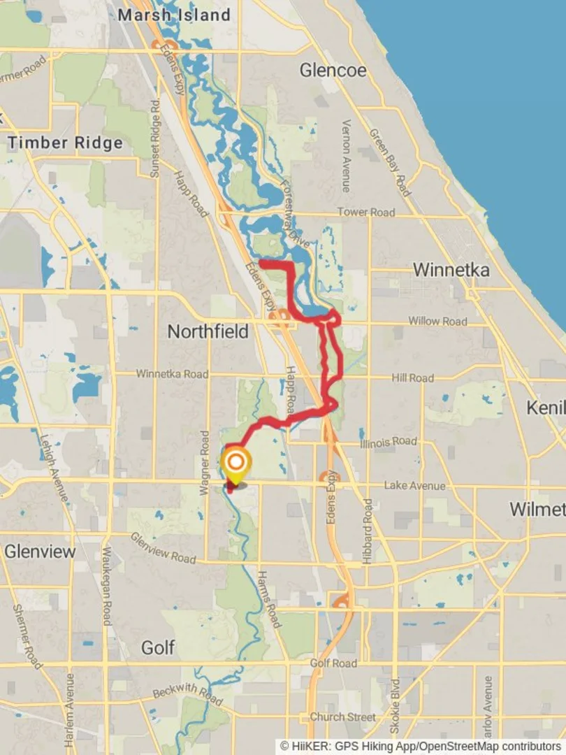 North Branch Red, Green and Yellow Paved Trail and Skokie Lagoon Loop