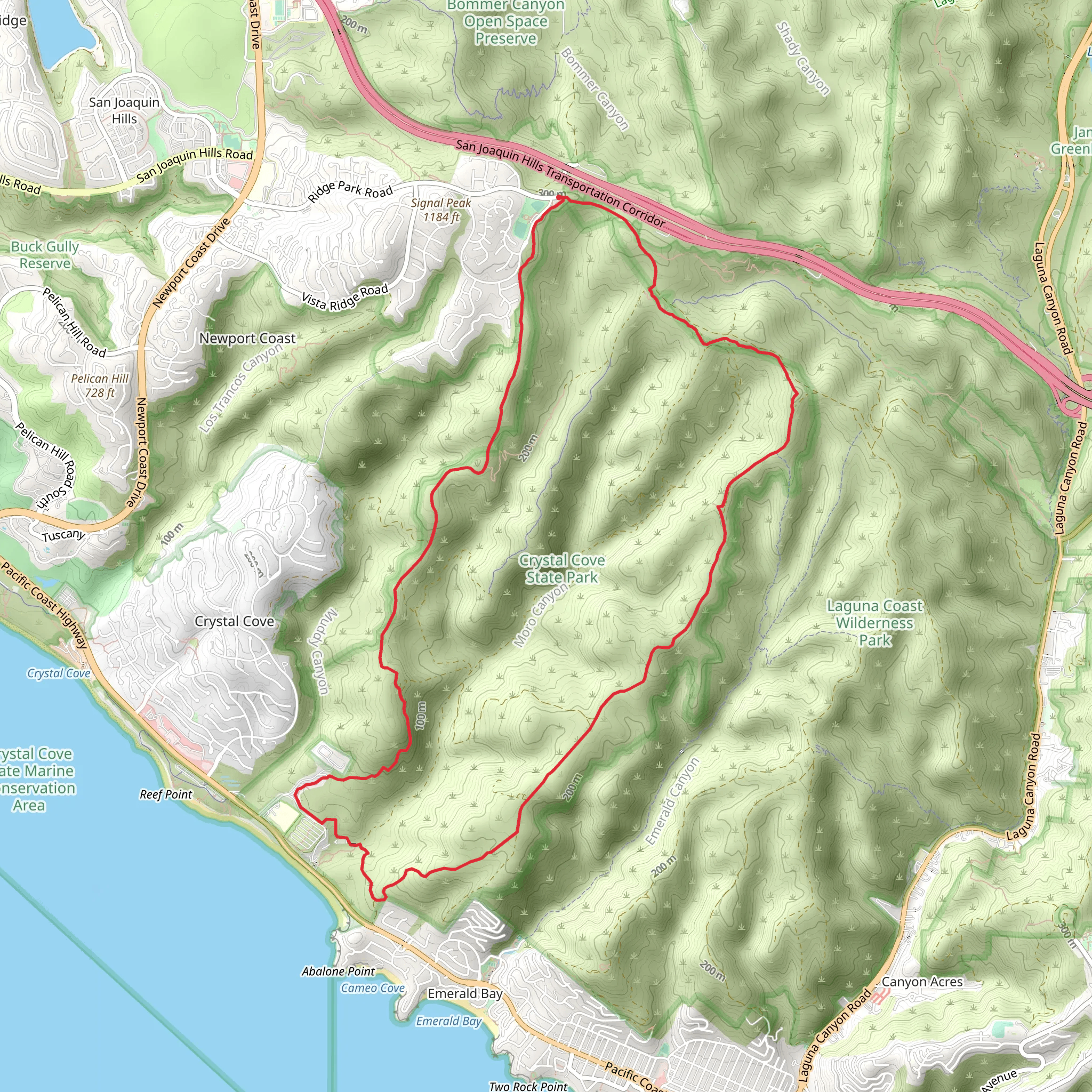 No Name Ridge, Moro Ridge Spur and Fence Line Loop mobile static map