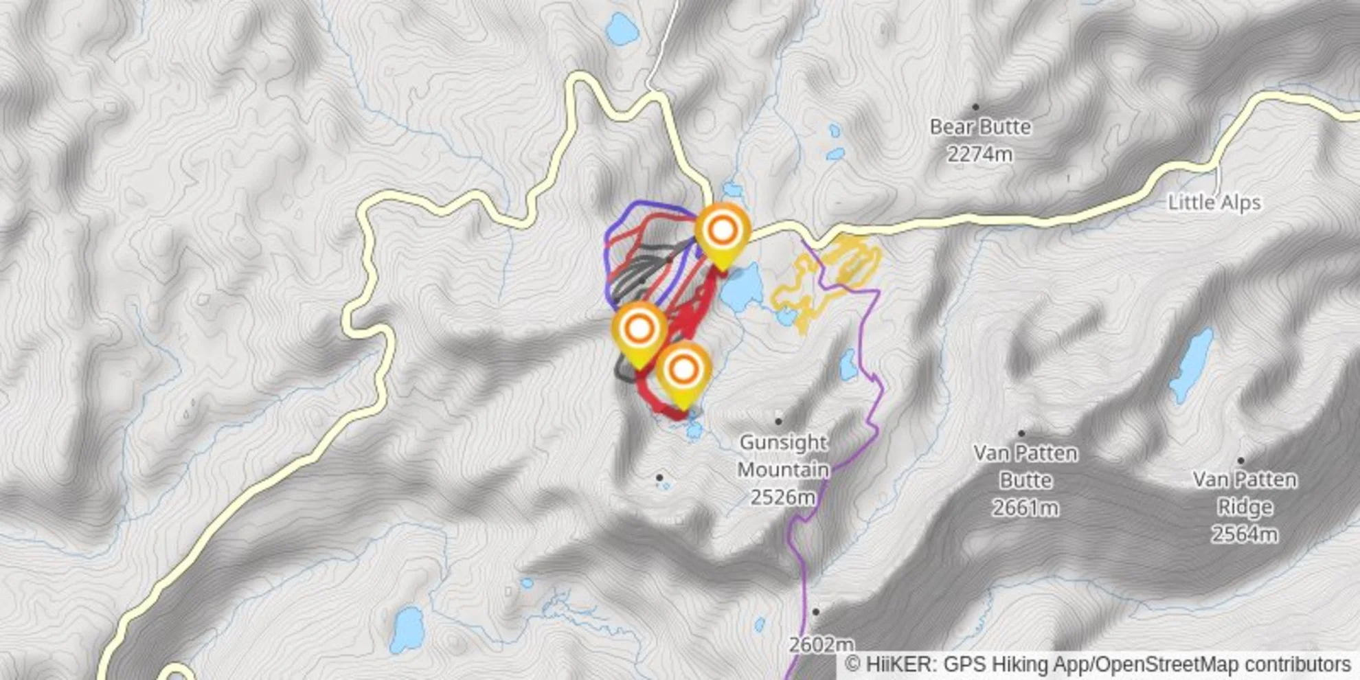 An image depicting the trail Hoffer Lakes #2 and its surrounding area.