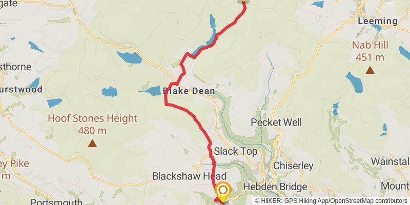 Wild Yorkshire Way stage 7 Map