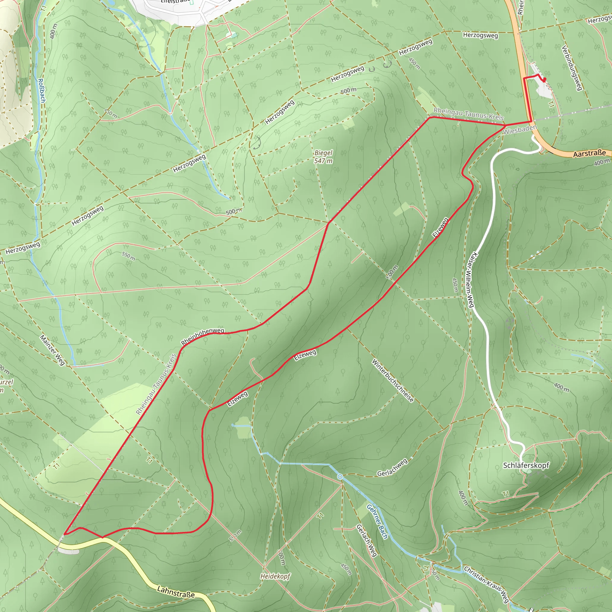 Rundwanderweg Fuchs Loop mobile static map