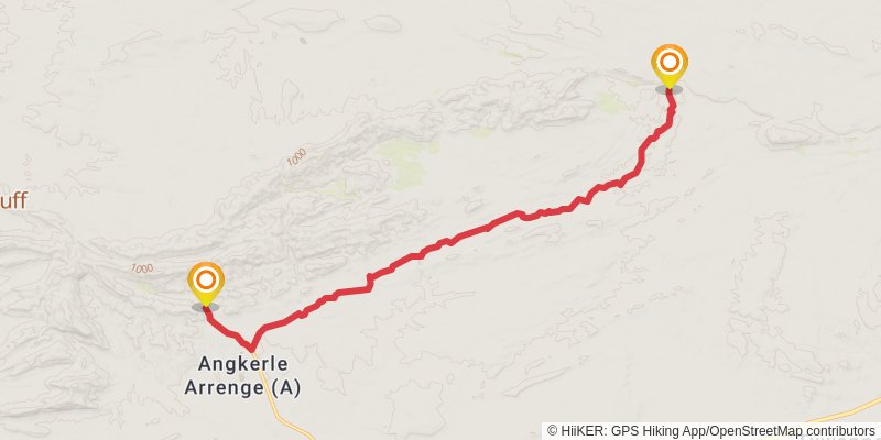 Larapinta Trail alt 1 Map