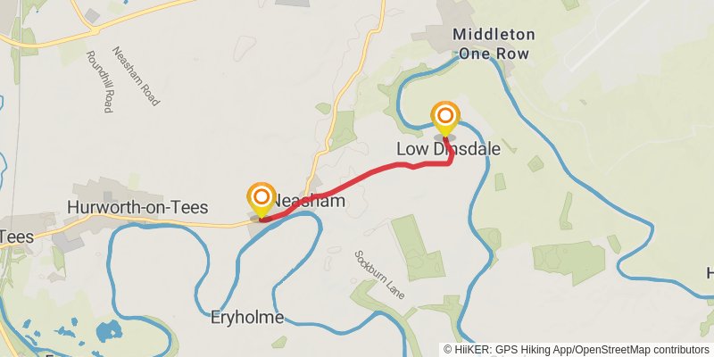 Teesdale Way alt 3 Map