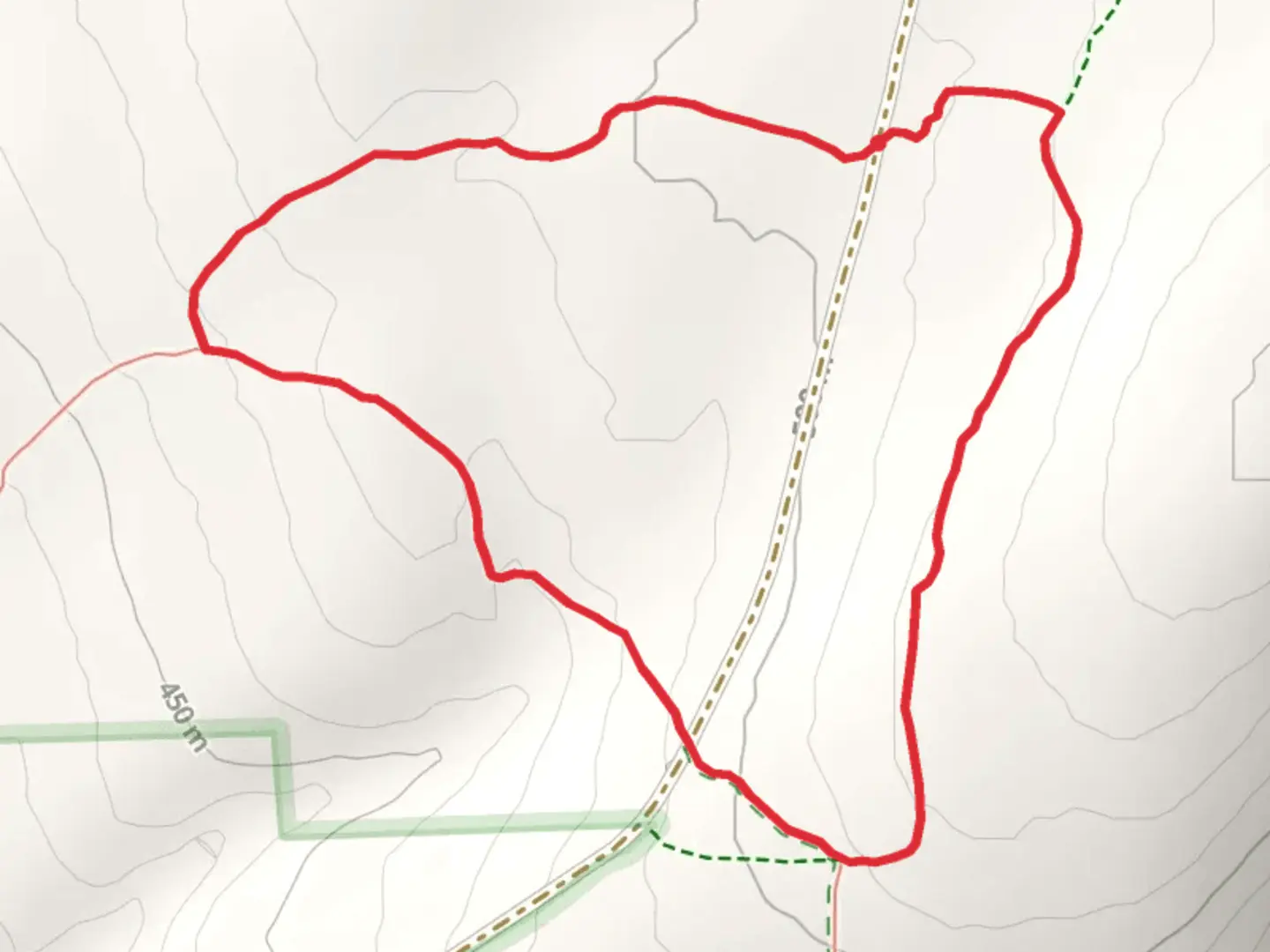 An image depicting the trail Interloken Loop Trail and its surrounding area.