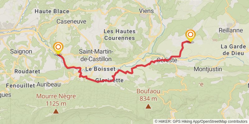 Via Domitia stage 19 Map