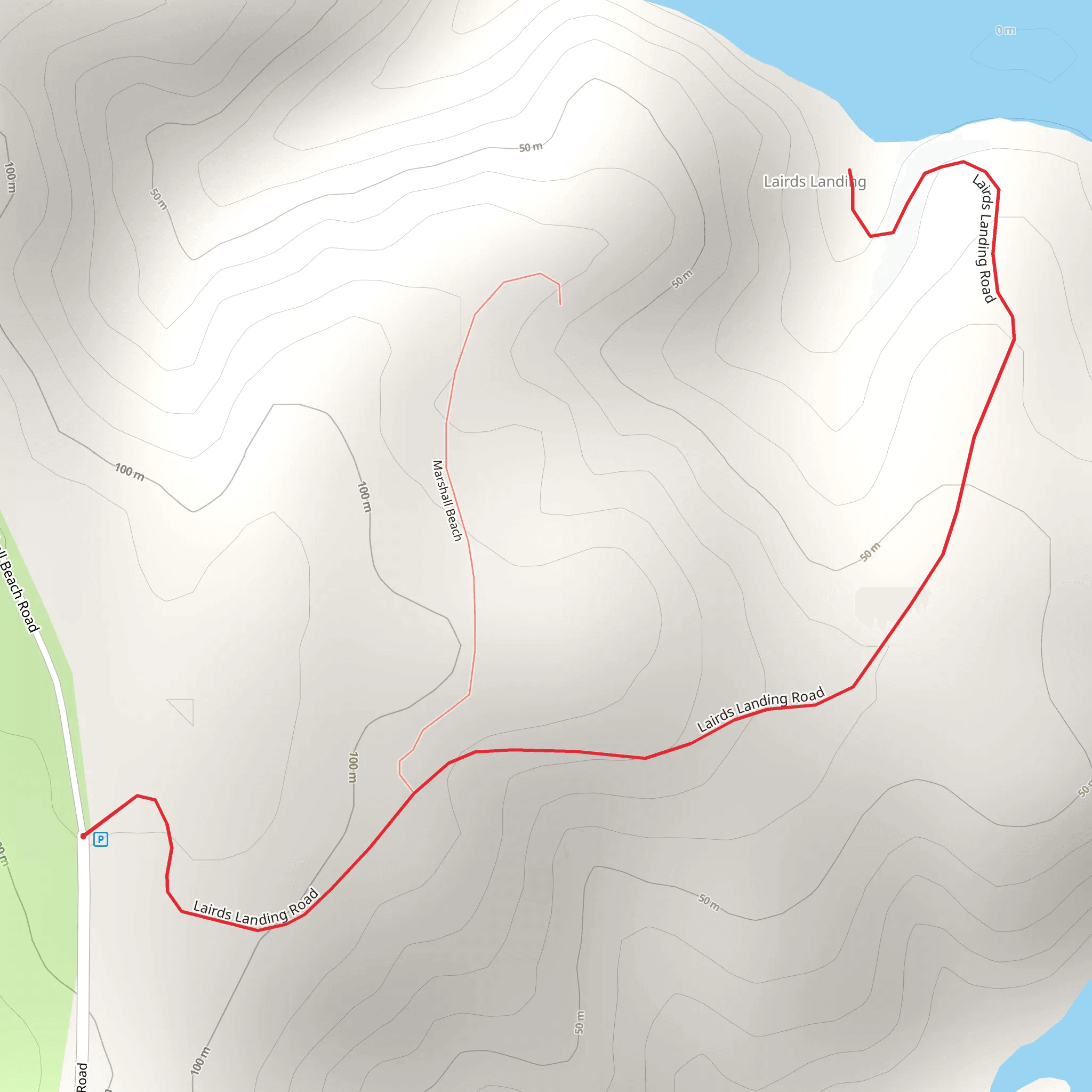 Lairds Landing Road mobile static map