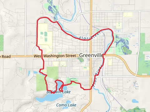 Manoka Lake, Baldwin Lake - Fred Meijer Flat River Loop Trail