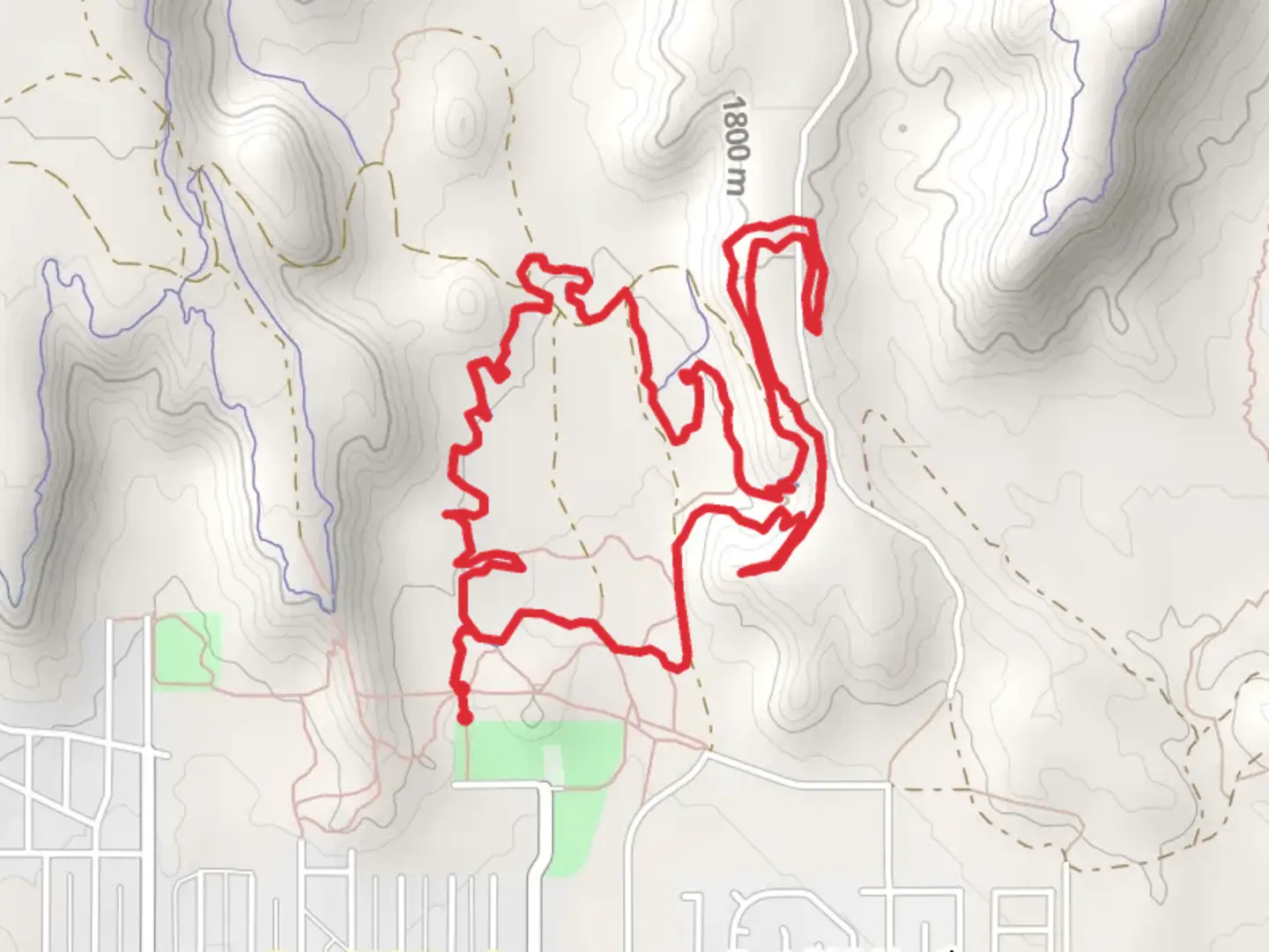 An image depicting the trail Cal Ripken Baseball Park Walk and its surrounding area.