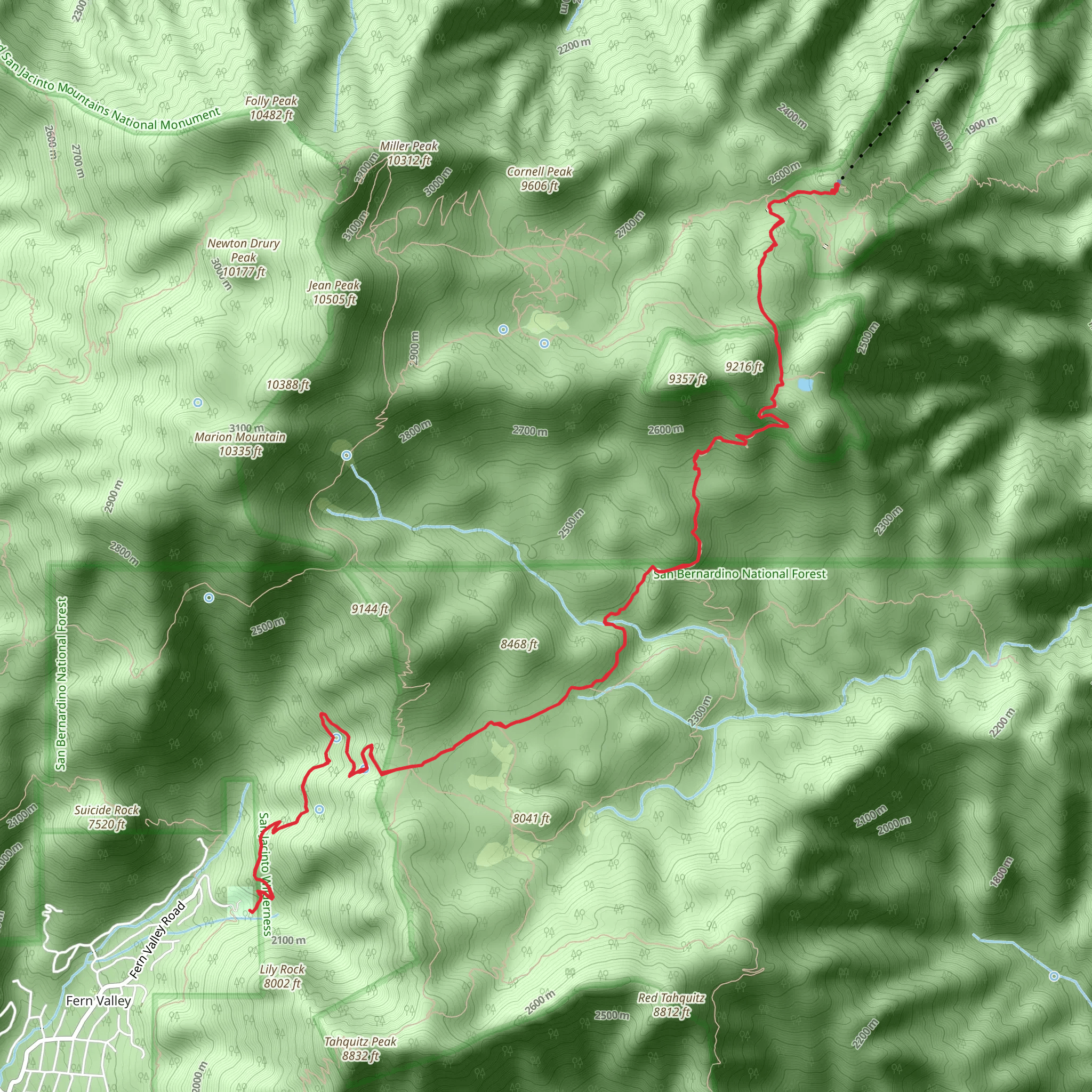 Humber Park via Devil's Slide Trail mobile static map