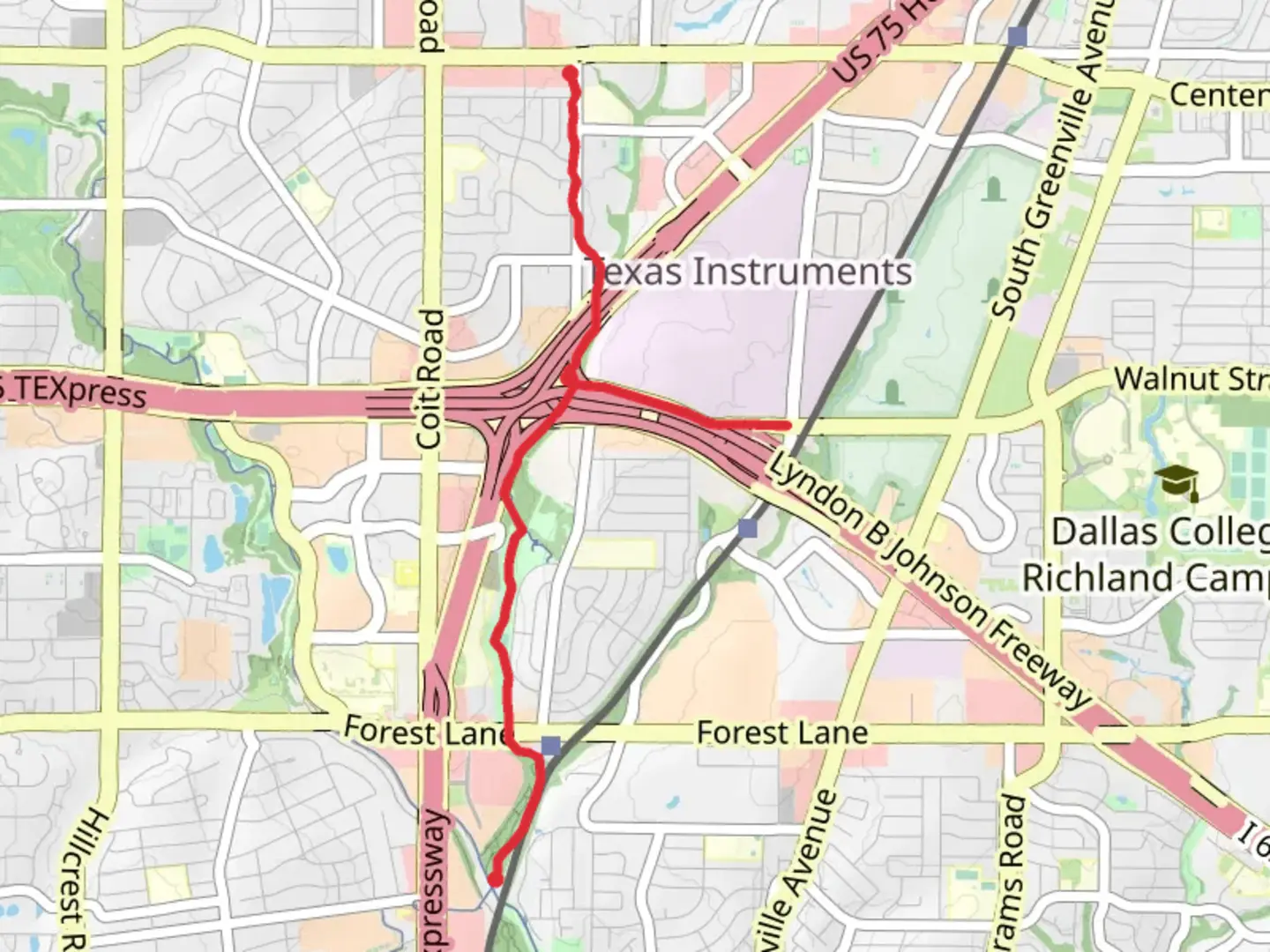 An image depicting the trail Cottonwood Trail and its surrounding area.