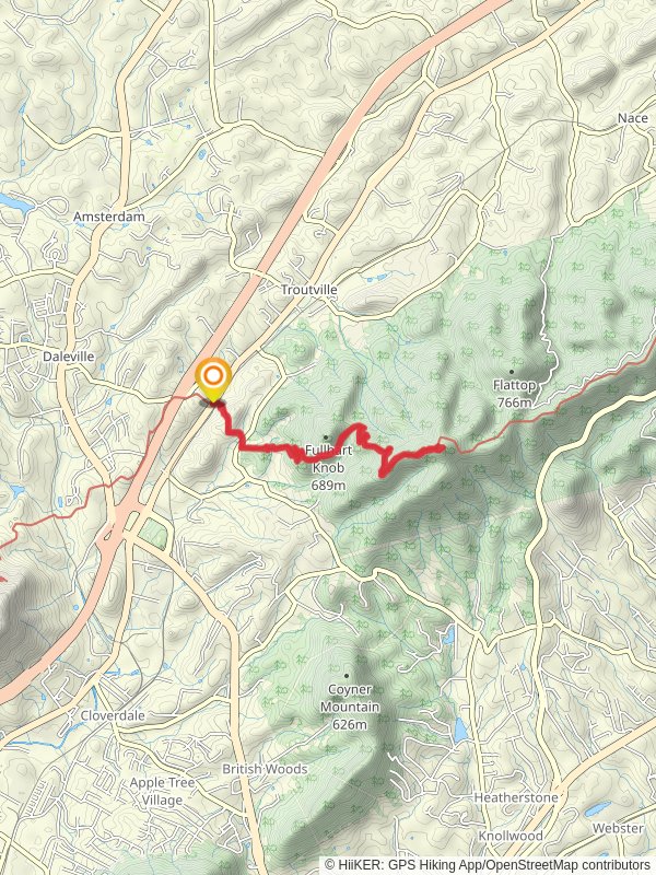 Fullhart Knob Shelter via Appalachian Trail