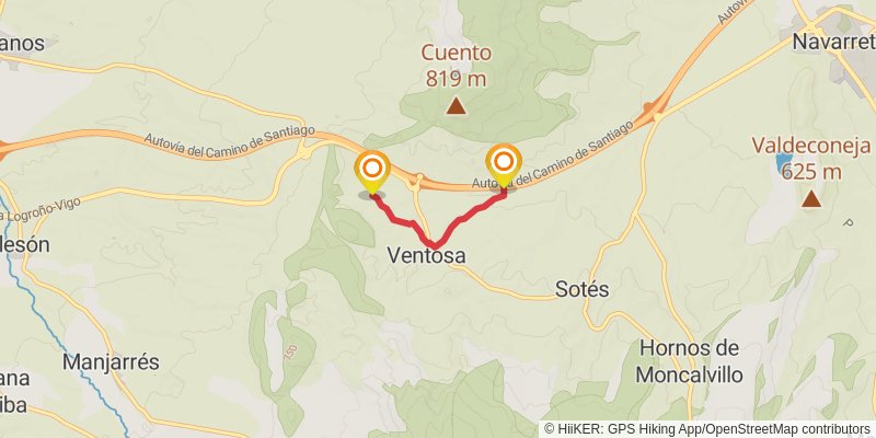 Camino de Santiago Francés alt 5 Map