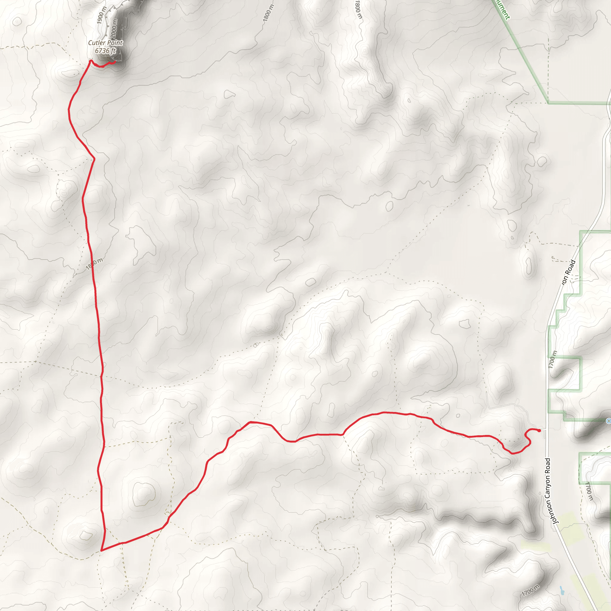 Cutler Point Walk mobile static map