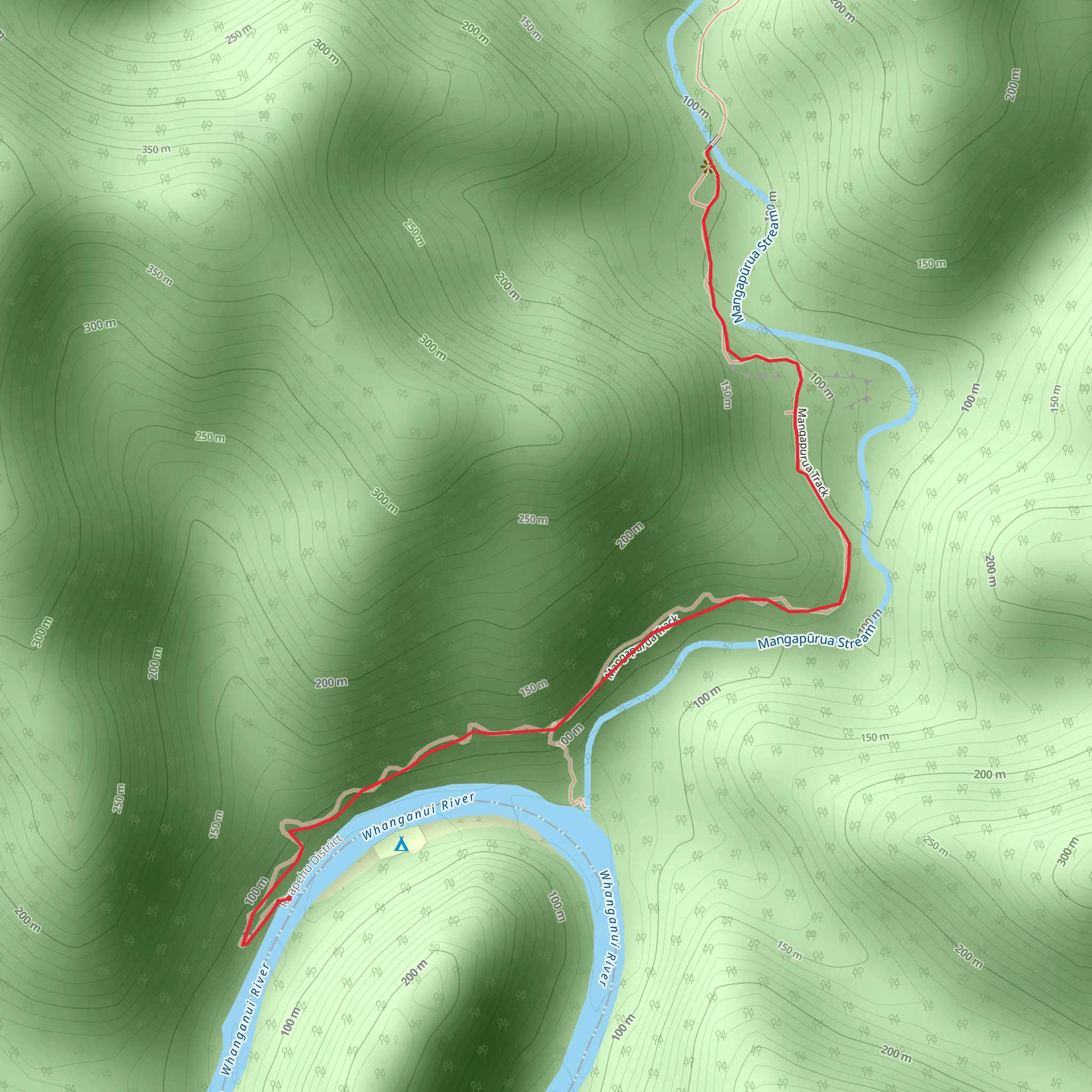 Bridge to Nowhere Walk mobile static map