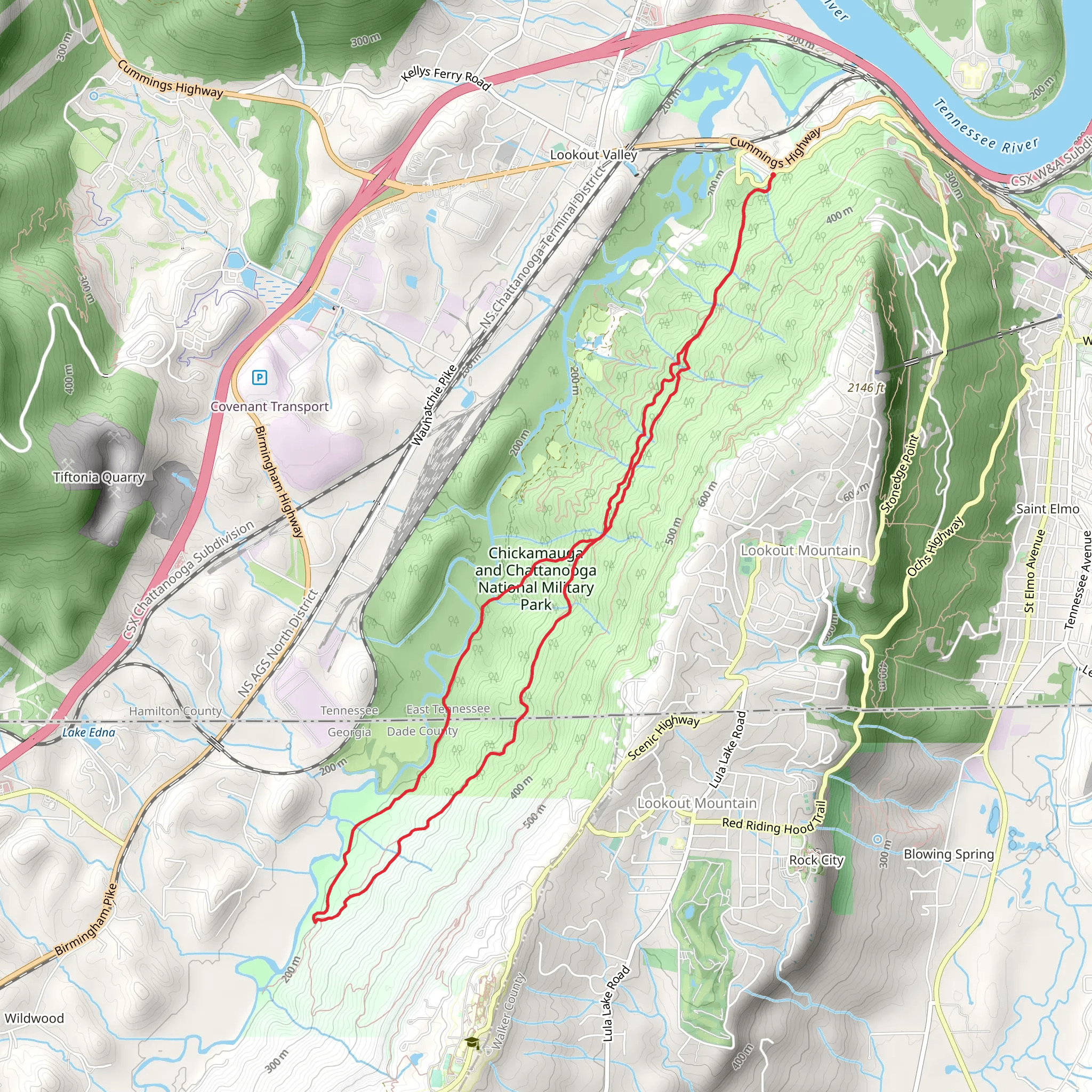 Skyuka Trail mobile static map