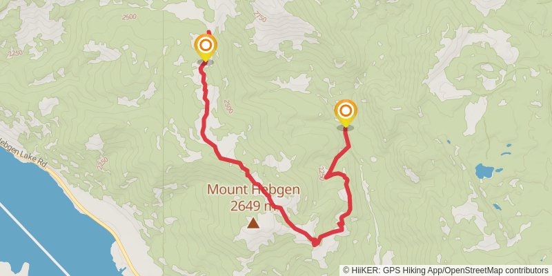 Mount Hebgen Trail stage 2 Map