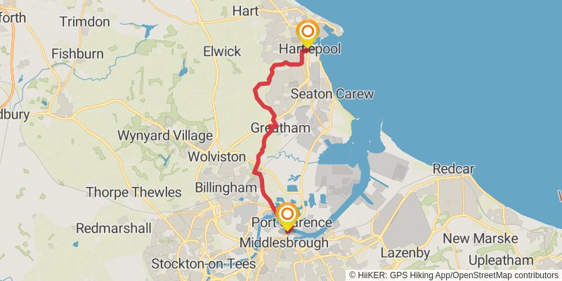 Clough Walk stage 17 Map