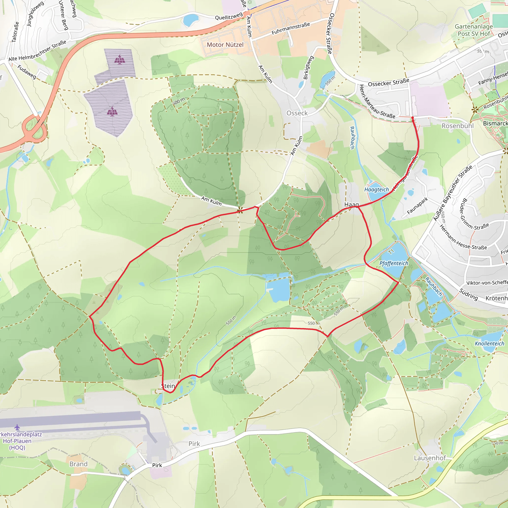 Rosenbühl Loop mobile static map