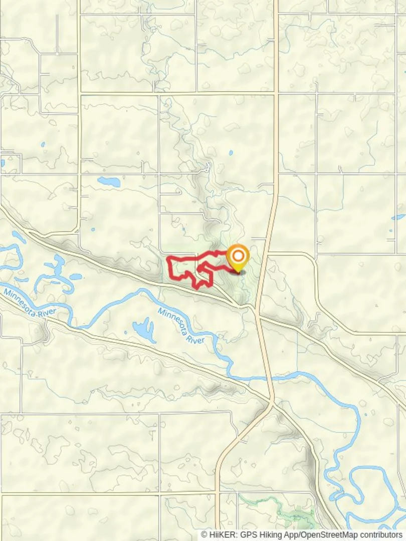 An image depicting the trail Fort Trail and Upper Prairie Trail and its surrounding area.
