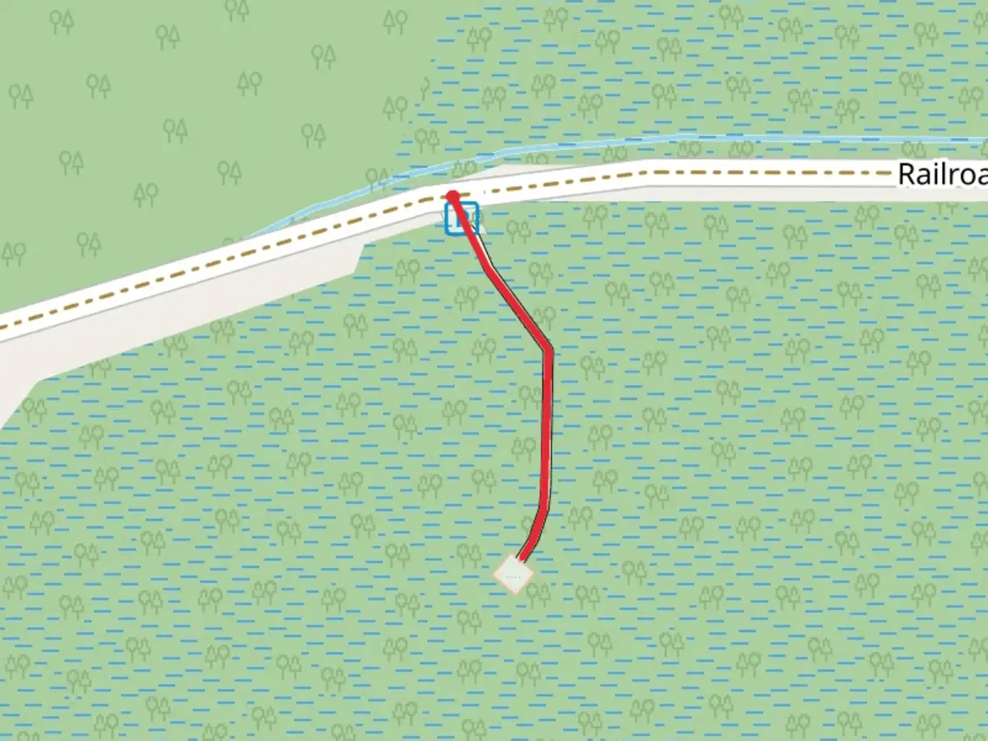 An image depicting the trail Pavilion Boardwalk and its surrounding area.