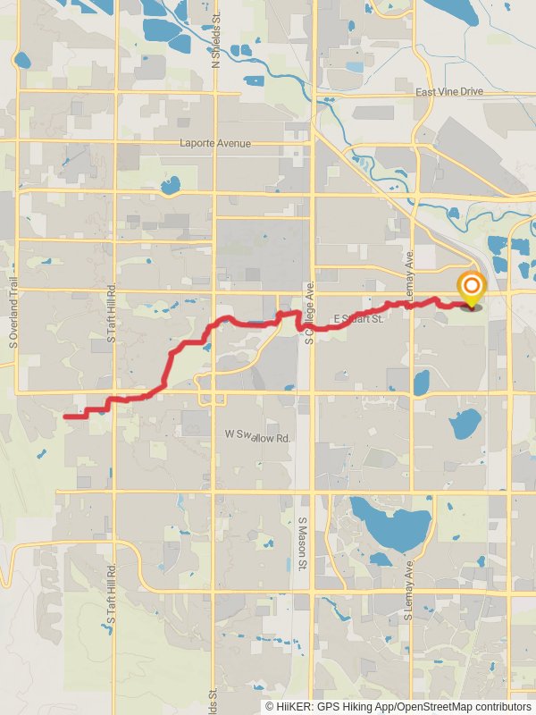 Spring Creek Trail from East Prospect Road