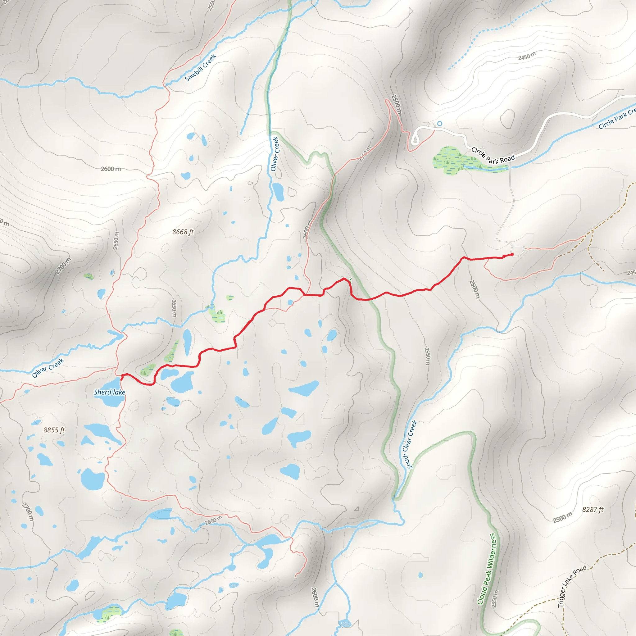 Sherd Lake mobile static map