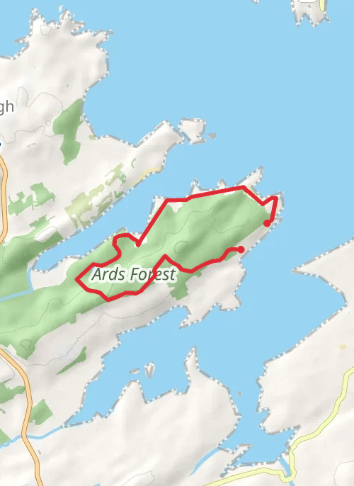 Ards friary loop mobile static map