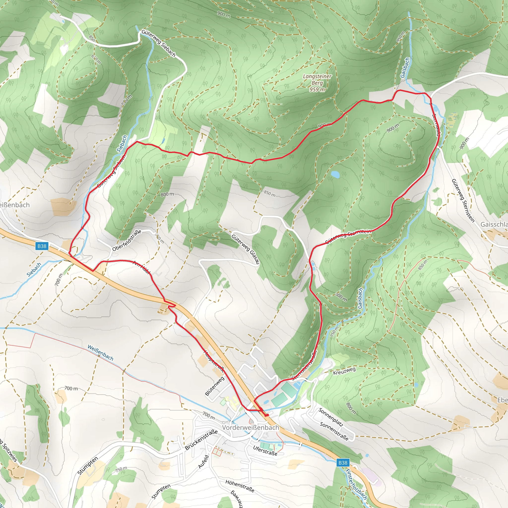 Sternwaldweg - 43 mobile static map