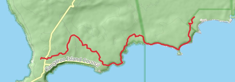 Kangaroo Island Wilderness Trail stage 2 Map