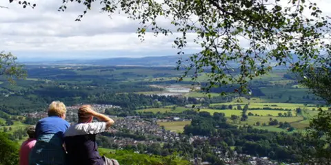 An image depicting the trail Callander Craig and Bracklinn Falls Loop and its surrounding area.