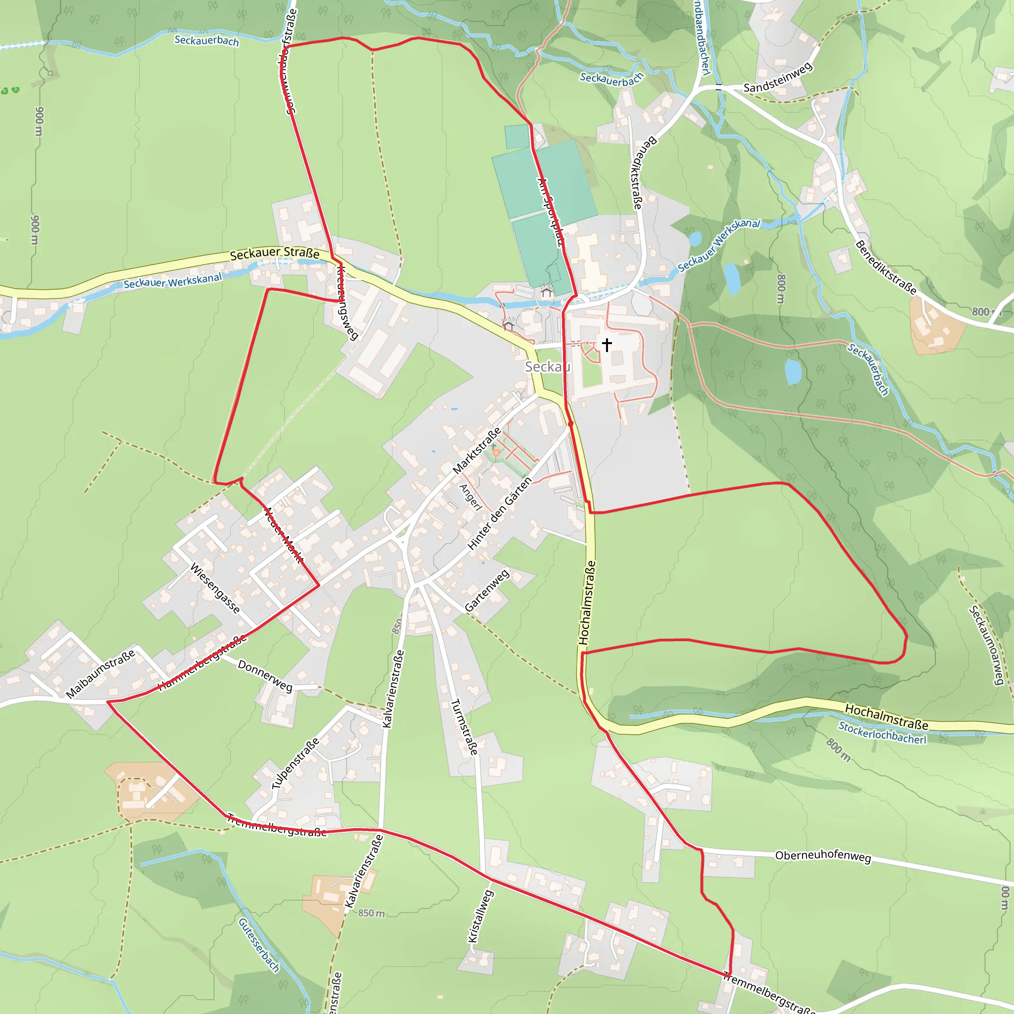 28a - Seckauer Rundwanderweg mobile static map