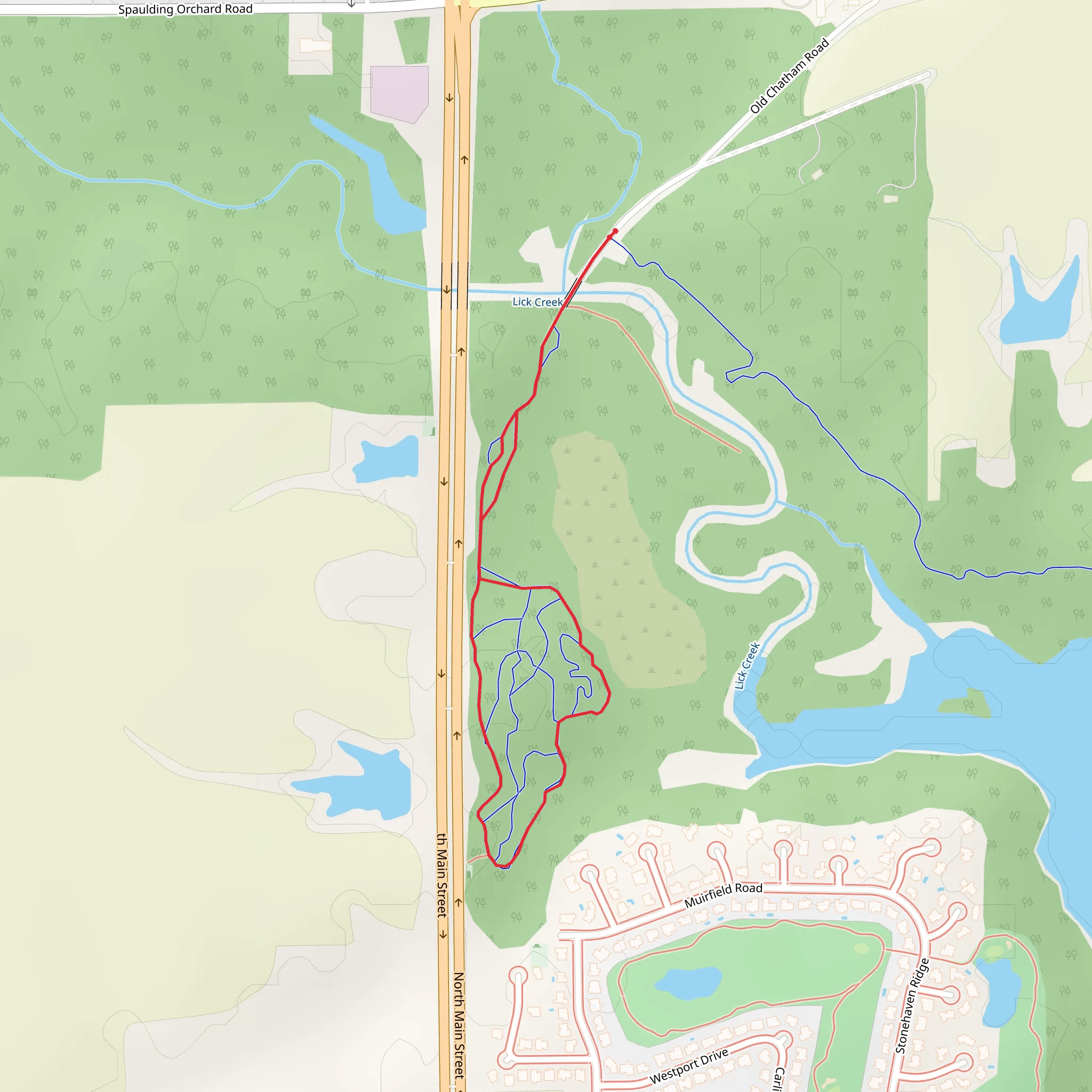 North Main Street Loop - East mobile static map