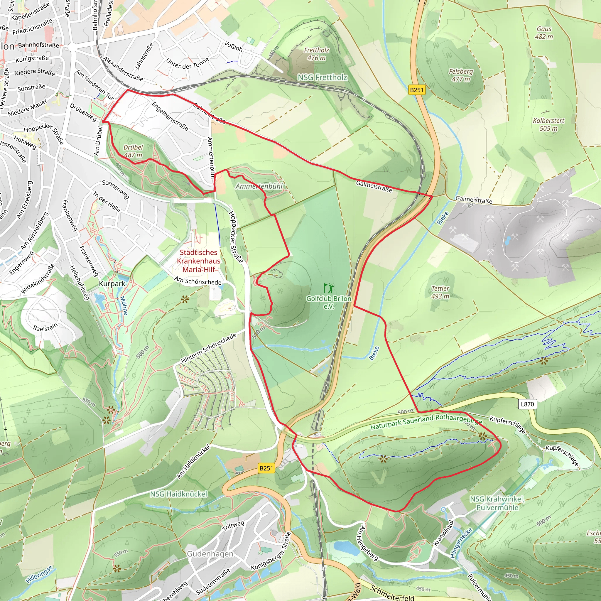 Brilon B3 and B4 mobile static map