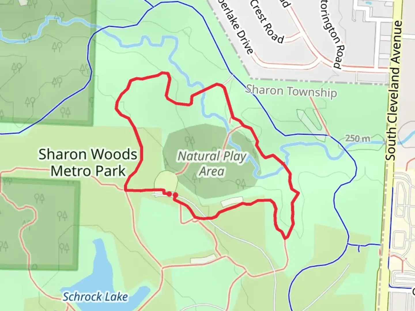 An image depicting the trail Spring Creek Loop Trail and its surrounding area.