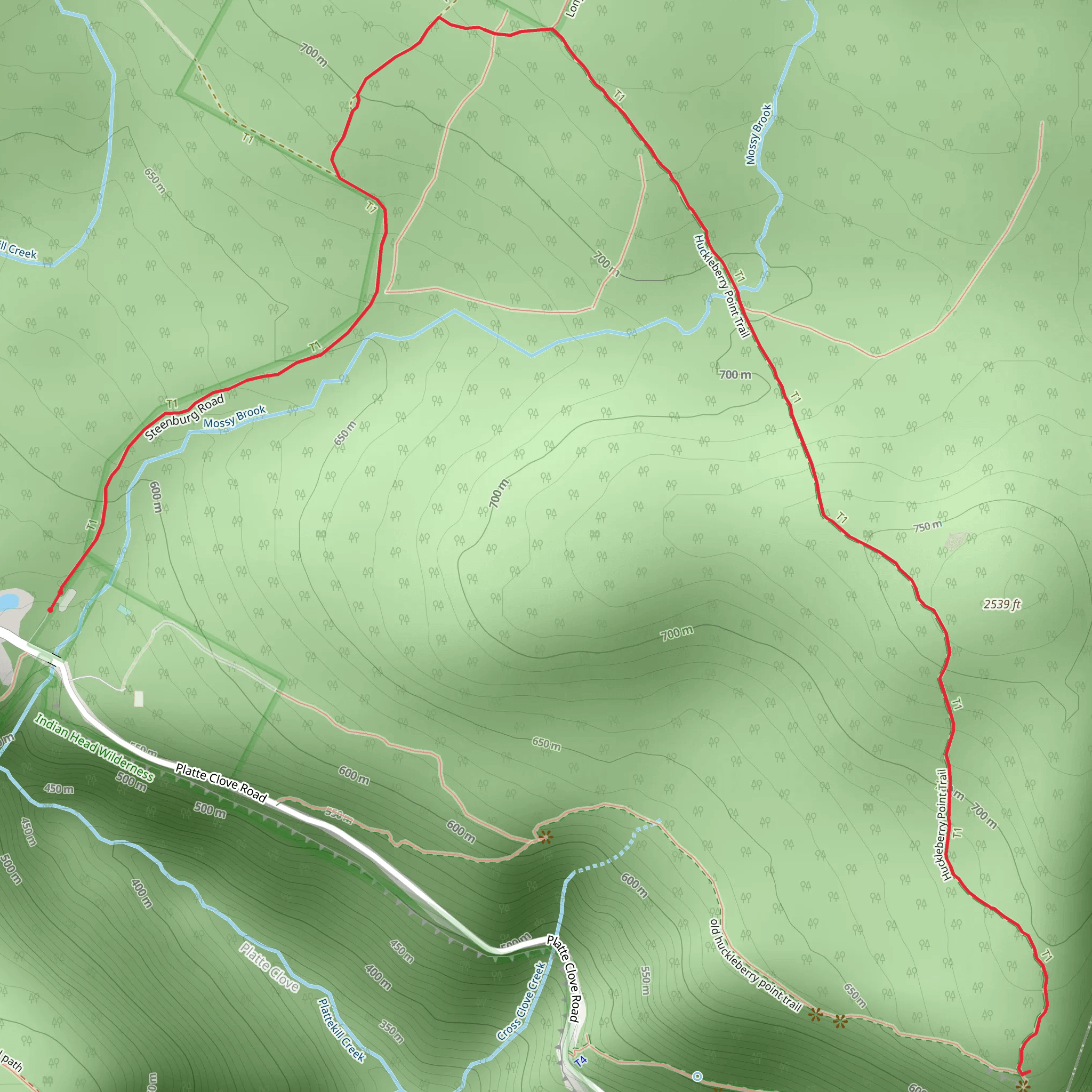 Devils Kitchen Out and Back mobile static map