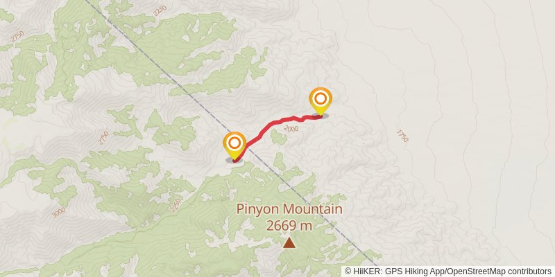 Leidy Creek Stock Trail stage 2 Map