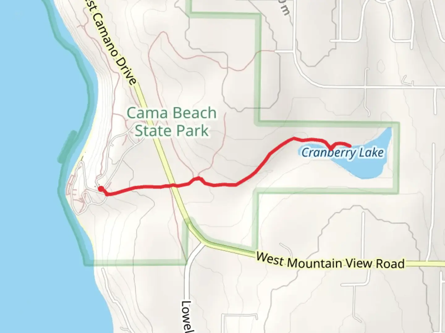 An image depicting the trail Cranberry Lake Trail and its surrounding area.