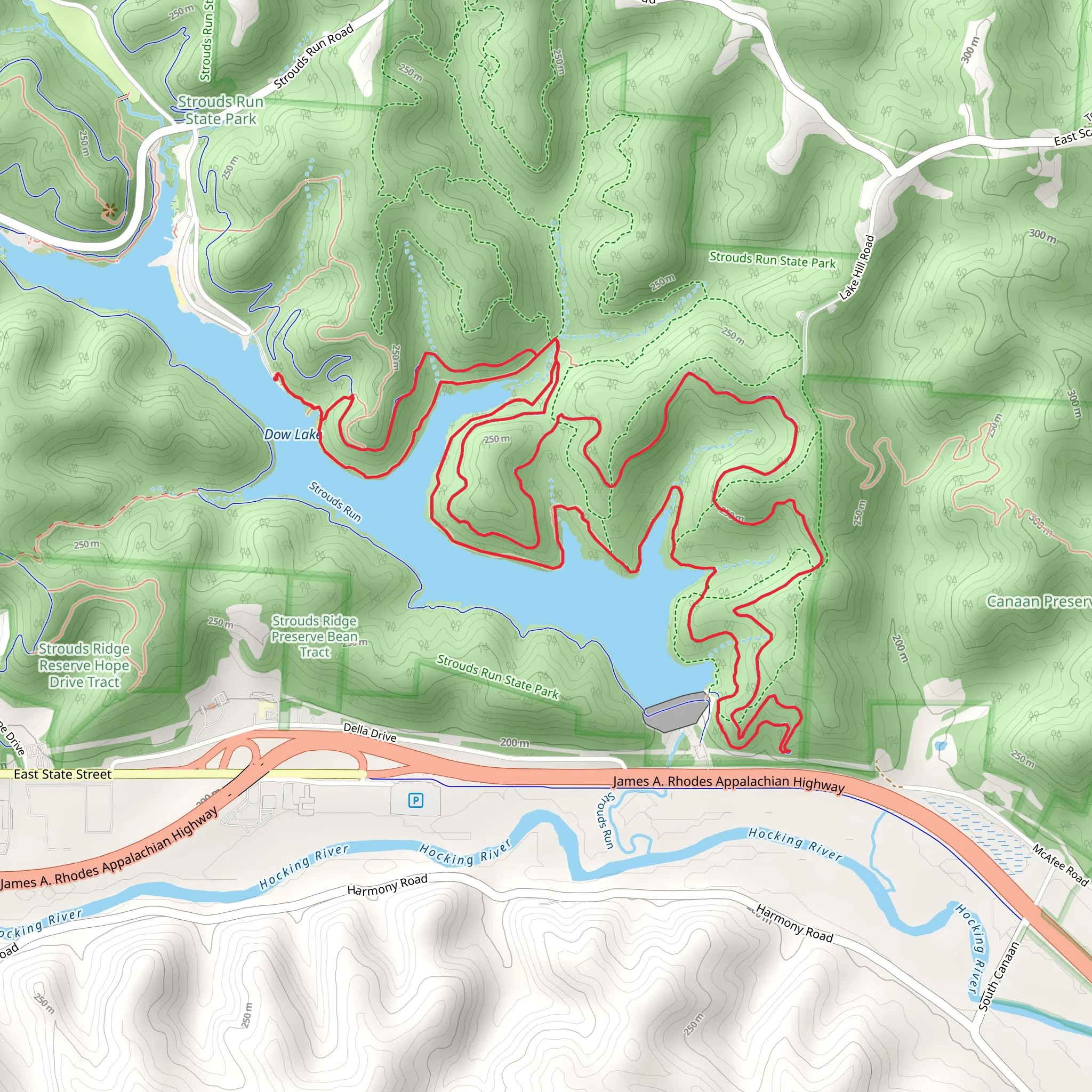 Sundown Trail and Amoretto Loop Trail mobile static map