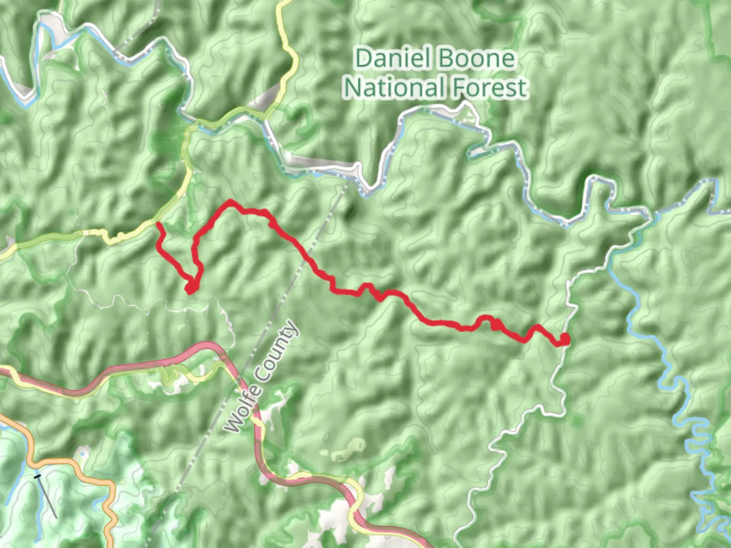 An image depicting the trail Rough Trail and Gray's Arch Trail and its surrounding area.