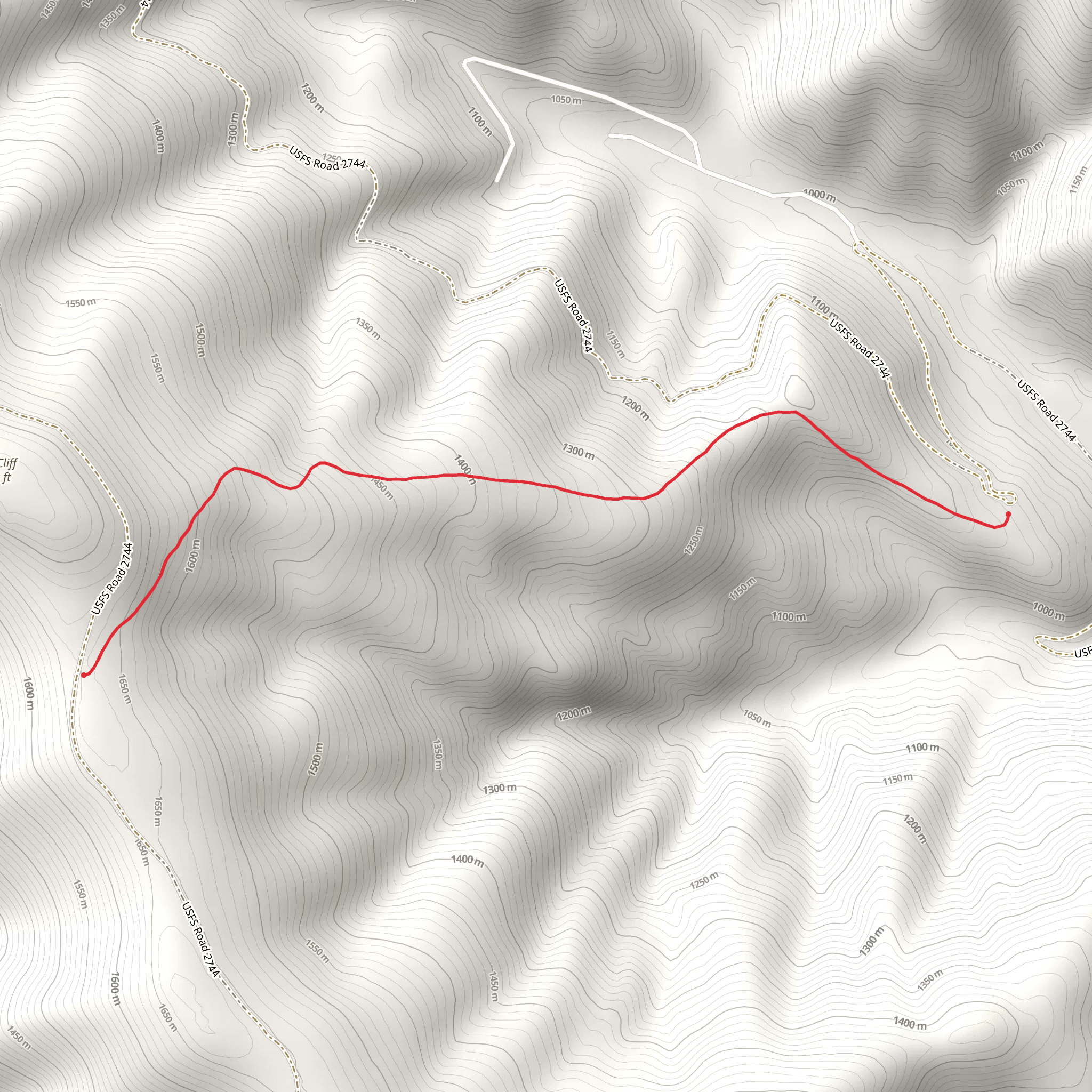 Skeleton Creek Trail mobile static map